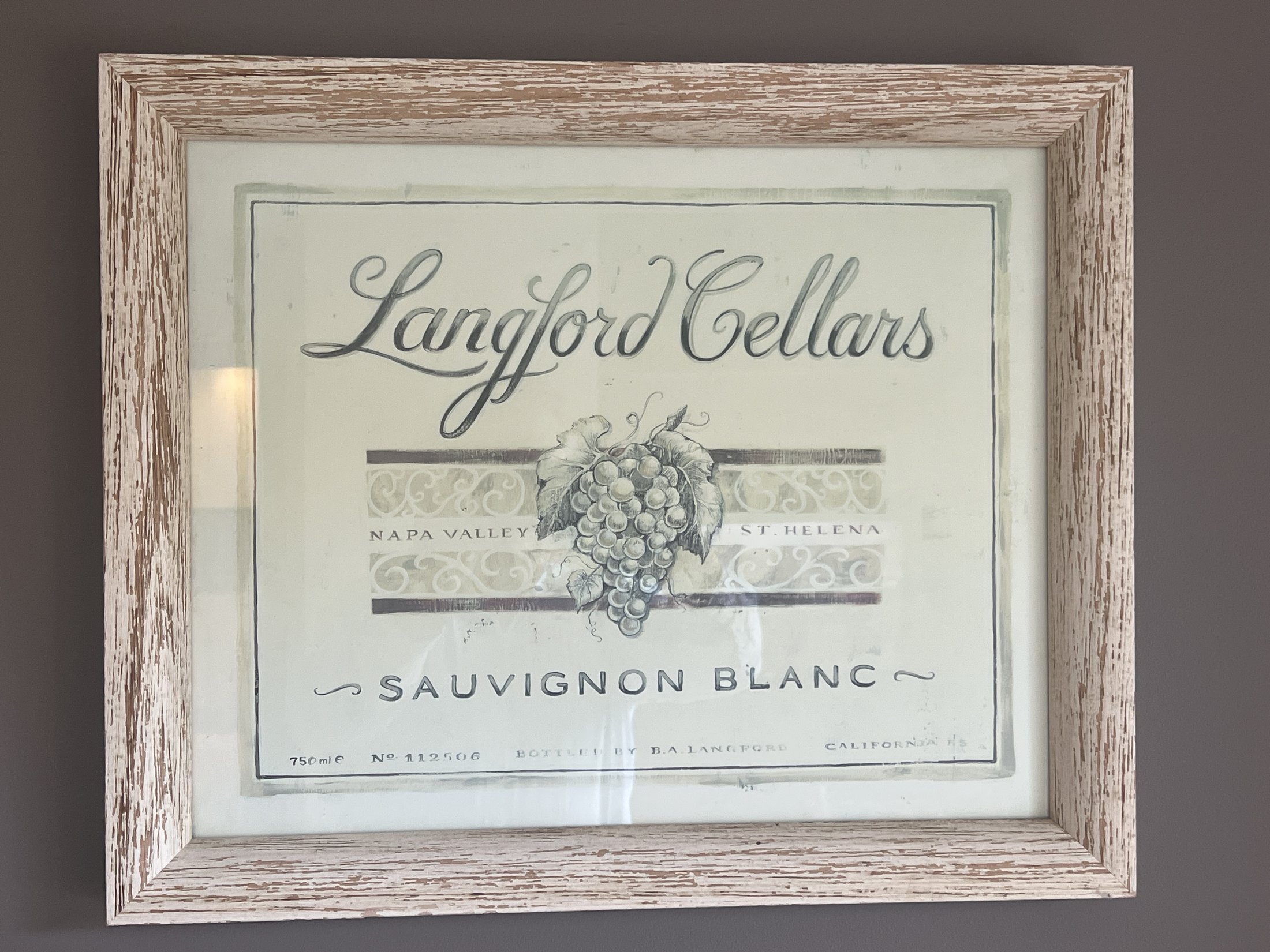 Ingelijste Langford Cellars wanddecoratie